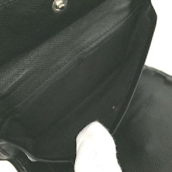 ⭐ PRADA Logo Plate Khaki Nylon Trifold Wallet/9W0514 - Picture 5 of 8